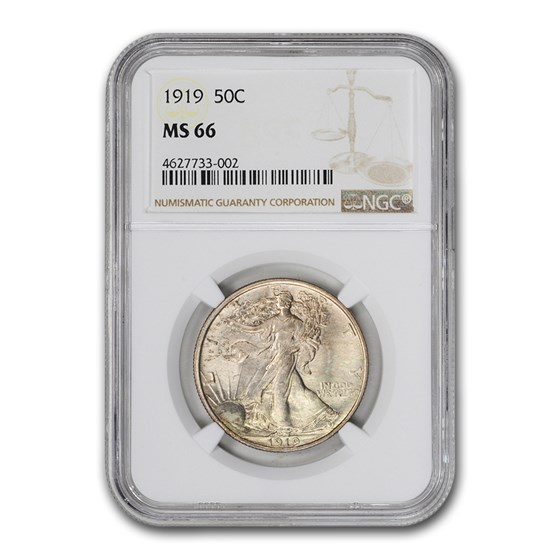 1919 Walking Liberty Half Dollar MS-66 NGC 1919 Walking Liberty Half Dollar MS-66 NGC