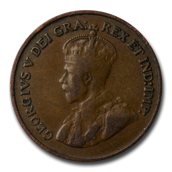 1920-1936 Canada Small Cent George V Avg Circ 1920-1936 Canada Small Cent George V Avg Circ