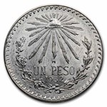 1920-1945 Silver Mexican 1 Peso Cap & Rays AU