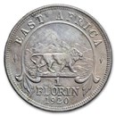 1920 British East Africa Silver Shilling George VI AU