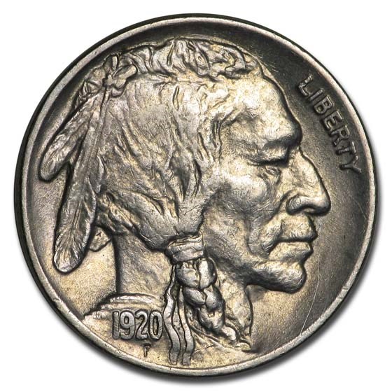 1920 Buffalo Nickel AU 1920 Buffalo Nickel AU