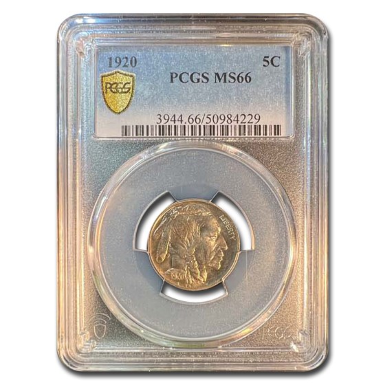 1920 Buffalo Nickel MS-66 PCGS 1920 Buffalo Nickel MS-66 PCGS