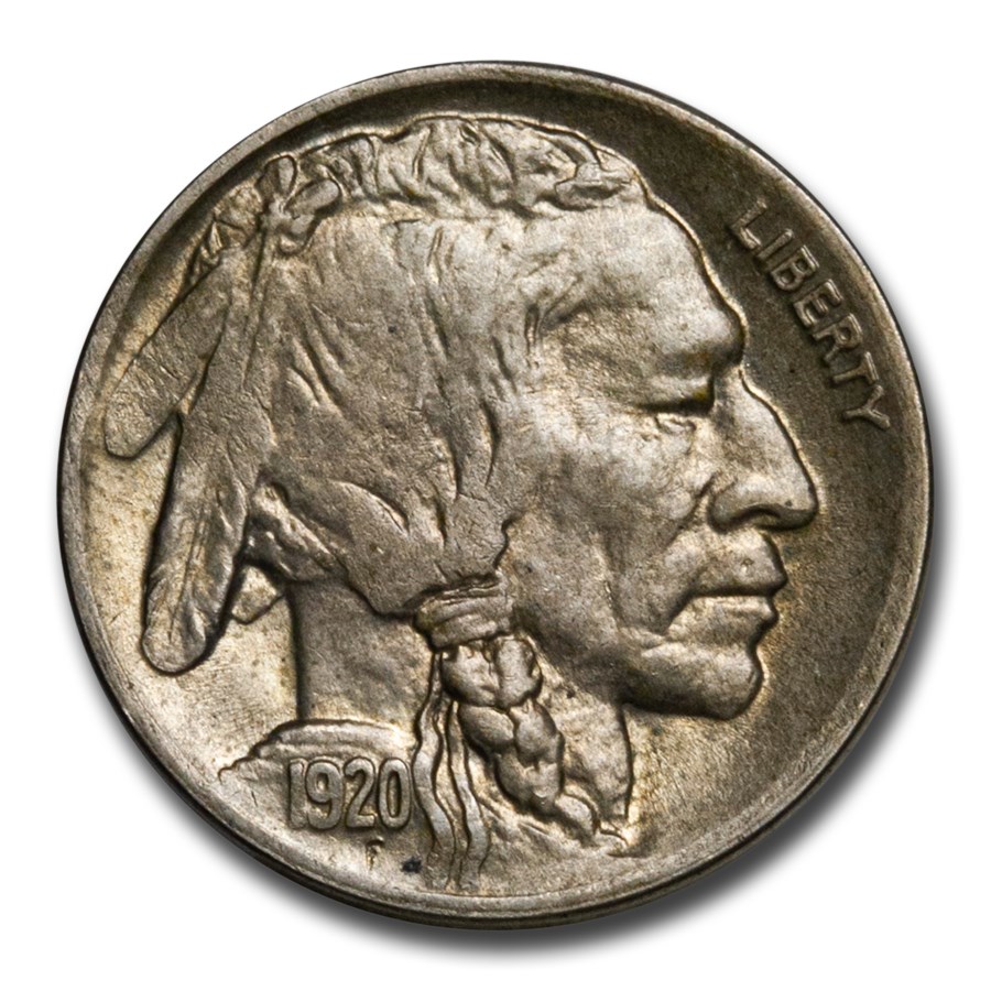 1920-D Buffalo Nickel AU