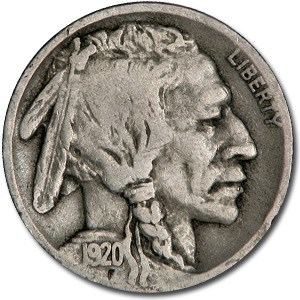 1920-D Buffalo Nickel Fine 1920-D Buffalo Nickel Fine