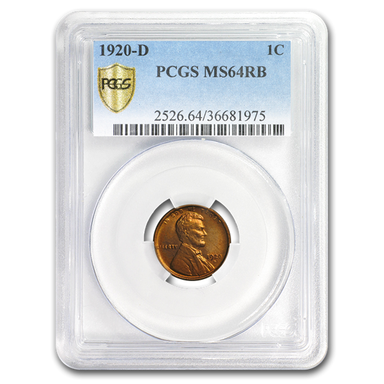 1920-D Lincoln Cent MS-64 PCGS (Red/Brown) 1920-D Lincoln Cent MS-64 PCGS (Red/Brown)