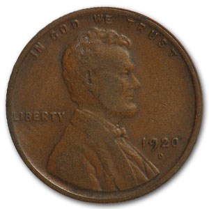 1920-D Lincoln Cent VF 1920-D Lincoln Cent VF