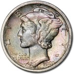 1920-D Mercury Dime AU