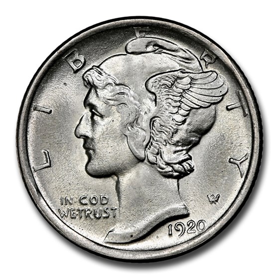 1920-D Mercury Dime MS-65 NGC 1920-D Mercury Dime MS-65 NGC