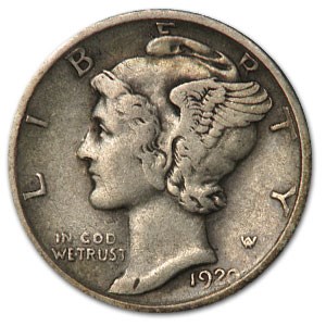 1920-D Mercury Dime VF 1920-D Mercury Dime VF