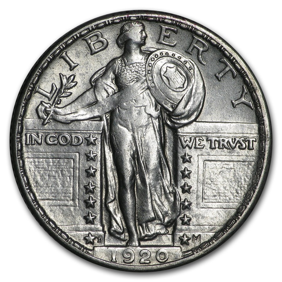 1920-D Standing Liberty Quarter AU