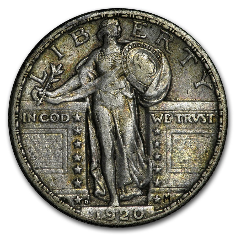 1920-D Standing Liberty Quarter XF