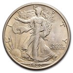 1920-D Walking Liberty Half Dollar BU