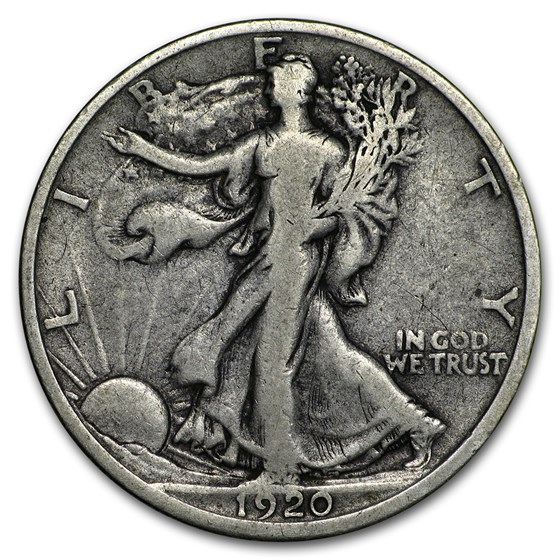 1920-D Walking Liberty Half Dollar Fine