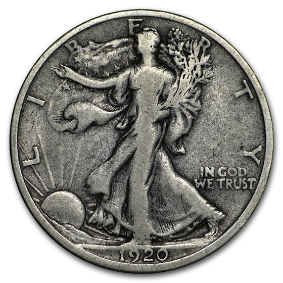 1920-D Walking Liberty Half Dollar Fine 1920-D Walking Liberty Half Dollar Fine