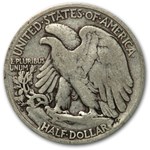 1920-D Walking Liberty Half Dollar VG