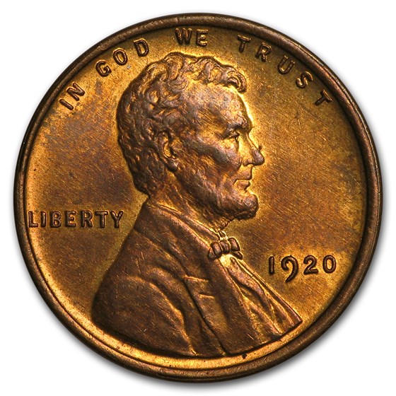 1920 Lincoln Cent BU (Red/Brown) 1920 Lincoln Cent BU (Red/Brown)