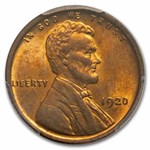 1920 Lincoln Cent MS-64 PCGS (Red)