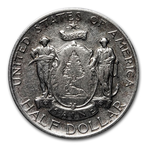 1920 Maine Centennial Half Avg Circ 1920 Maine Centennial Half Avg Circ