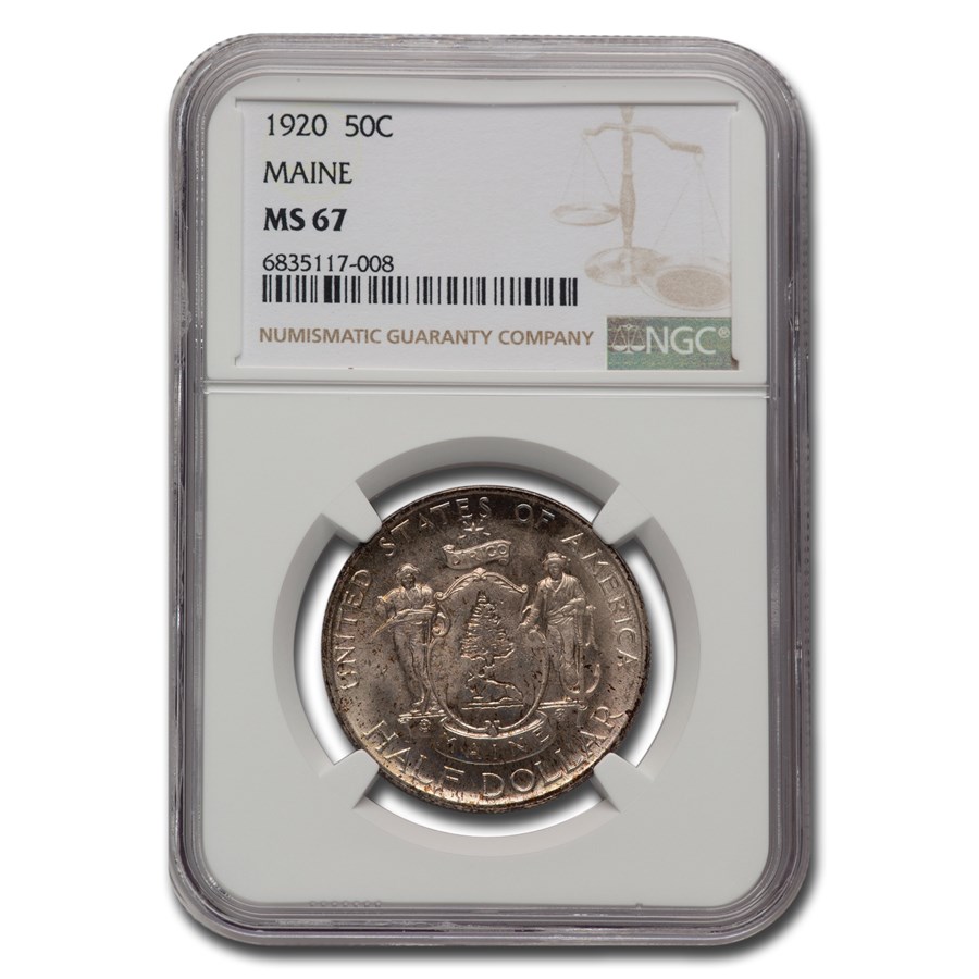1920 Maine Centennial Half Dollar Commem MS-67 NGC
