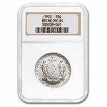 1920 Maine Centennial Half Dollar Half Dollar MS-64 NGC