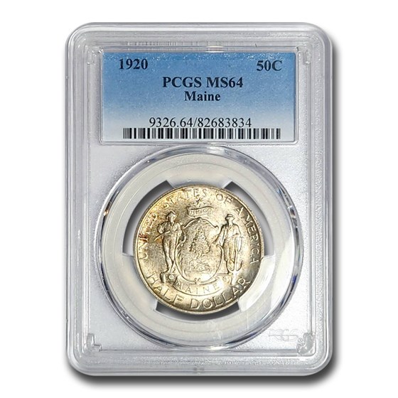 1920 Maine Centennial Half Dollar MS-64 PCGS 1920 Maine Centennial Half Dollar MS-64 PCGS