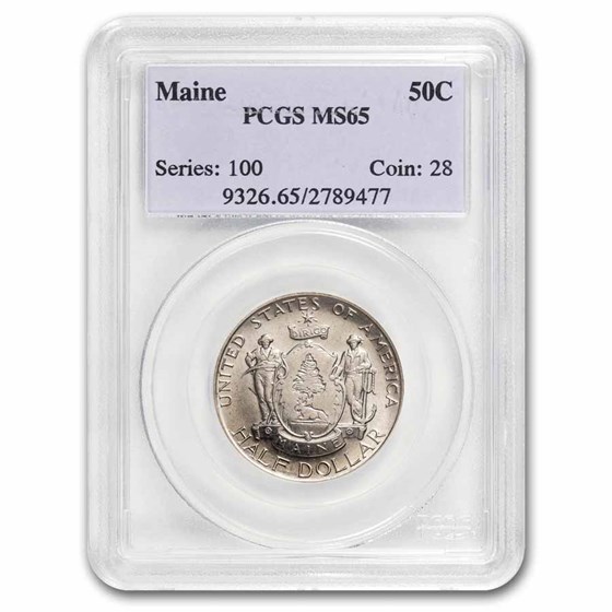 1920 Maine Centennial Half Dollar MS-65 PCGS 1920 Maine Centennial Half Dollar MS-65 PCGS