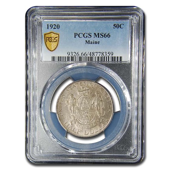 1920 Maine Centennial Half Dollar MS-66 PCGS (Toned) 1920 Maine Centennial Half Dollar MS-66 PCGS (Toned)