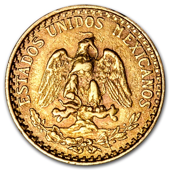 1920 Mexico Gold 2 Pesos XF-AU 1920 Mexico Gold 2 Pesos XF-AU