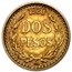 1920 Mexico Gold 2 Pesos XF-AU