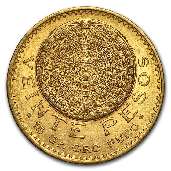 1920 Mexico Gold 20 Pesos XF