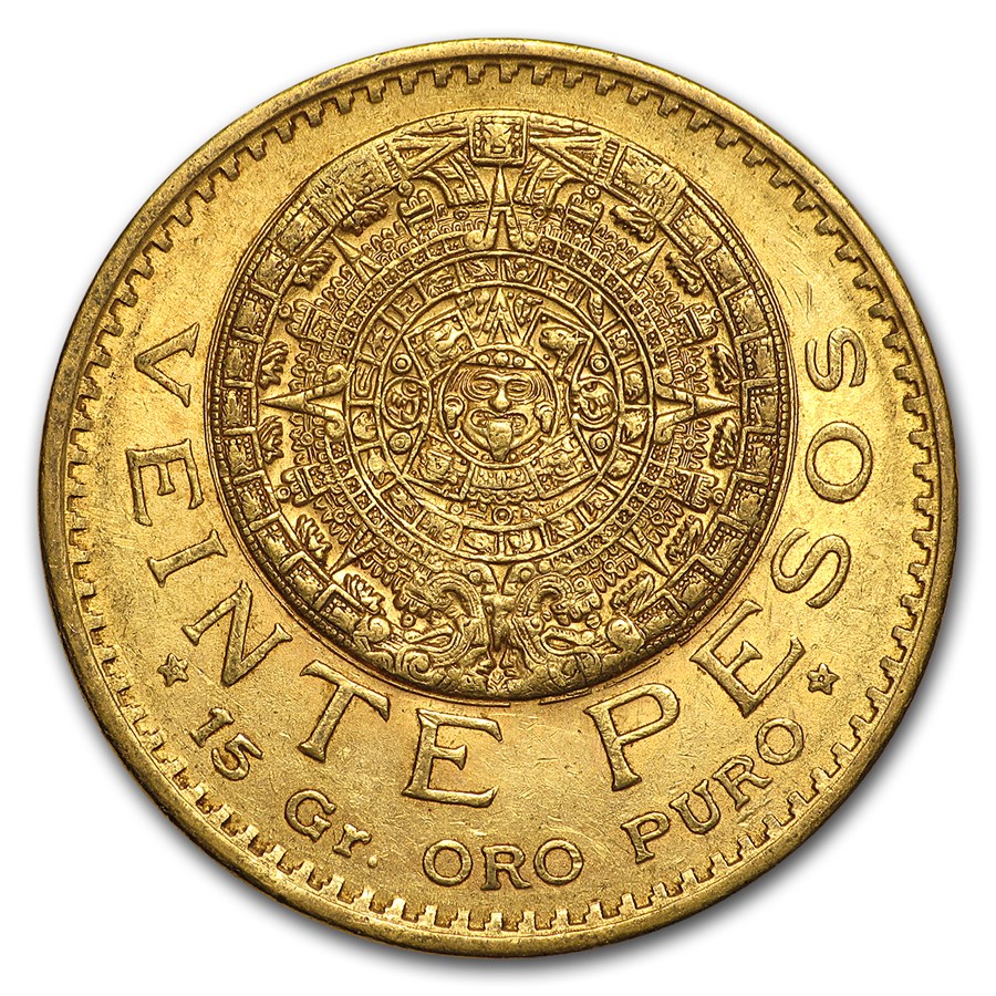 1920 Mexico Gold 20 Pesos XF