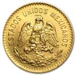 1920 Mexico Gold 5 Pesos AU