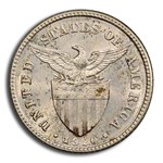 1920 Philippines Silver 20 Centavos MS-63 PCGS