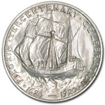 1920 Pilgrim Tercentenary Half BU Details (Cleaned)
