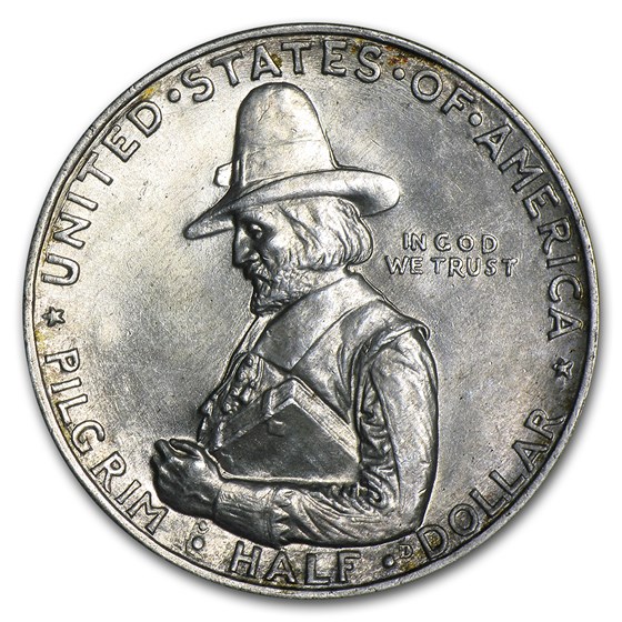 1920 Pilgrim Tercentenary Half Dollar AU 1920 Pilgrim Tercentenary Half Dollar AU