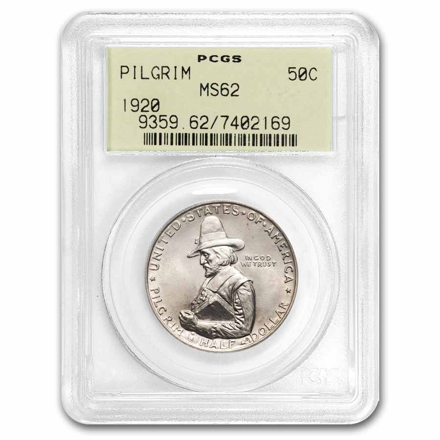 1920 Pilgrim Tercentenary Half Dollar MS-62 PCGS