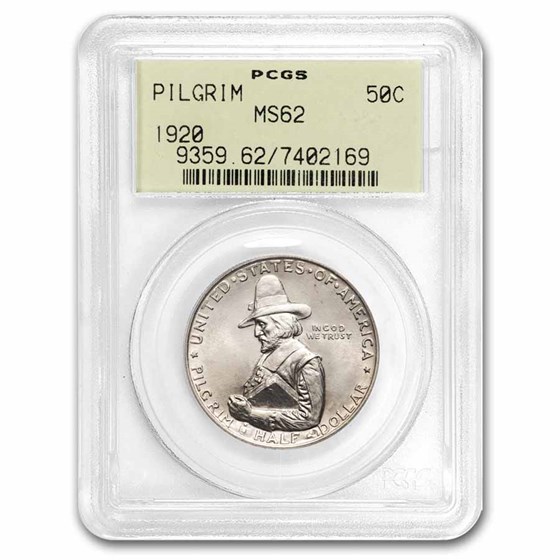 1920 Pilgrim Tercentenary Half Dollar MS-62 PCGS 1920 Pilgrim Tercentenary Half Dollar MS-62 PCGS