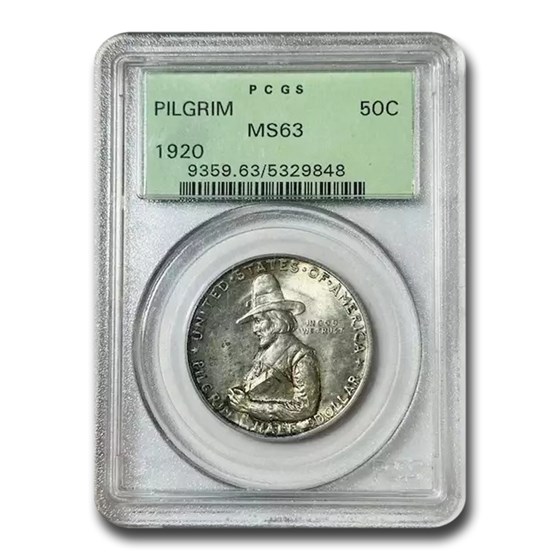 1920 Pilgrim Tercentenary Half Dollar MS-63 PCGS 1920 Pilgrim Tercentenary Half Dollar MS-63 PCGS