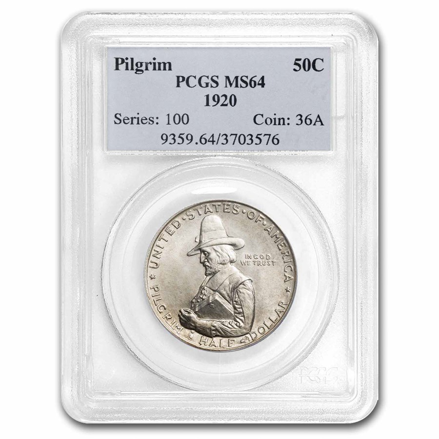 1920 Pilgrim Tercentenary Half Dollar MS-64 PCGS