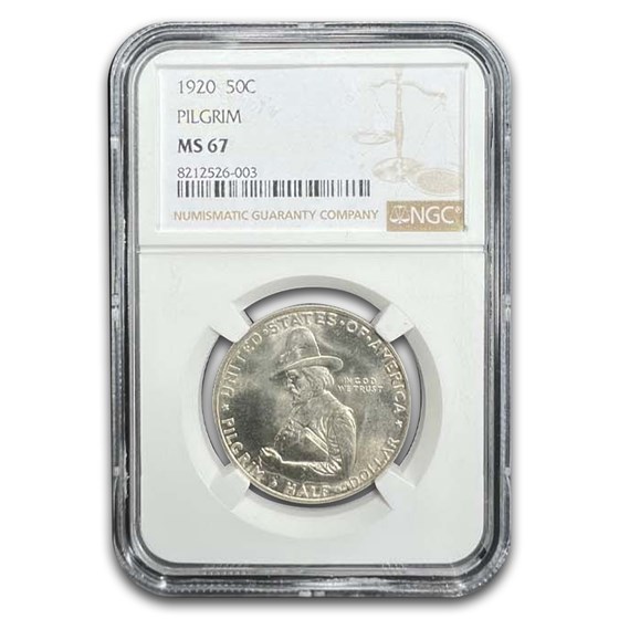1920 Pilgrim Tercentenary Half Dollar MS-67 NGC