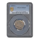 1920-S Buffalo Nickel MS-65 PCGS