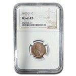 1920-S Lincoln Cent MS-66 NGC (Red/Brown)