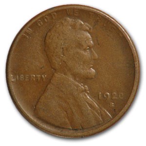 1920-S Lincoln Cent VF 1920-S Lincoln Cent VF