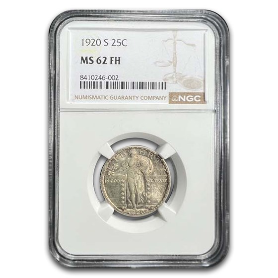 1920-S Standing Liberty Quarter MS-62 NGC (FH)