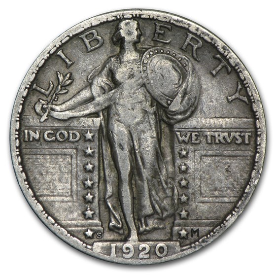 1920-S Standing Liberty Quarter XF 1920-S Standing Liberty Quarter XF