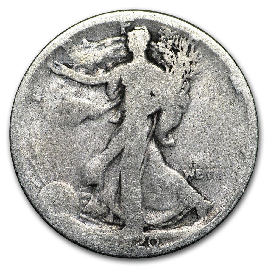 1920-S Walking Liberty Half Dollar AG