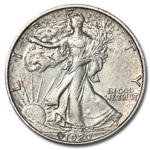 1920-S Walking Liberty Half Dollar AU Details (Cleaned) 1920-S Walking Liberty Half Dollar AU Details (Cleaned)