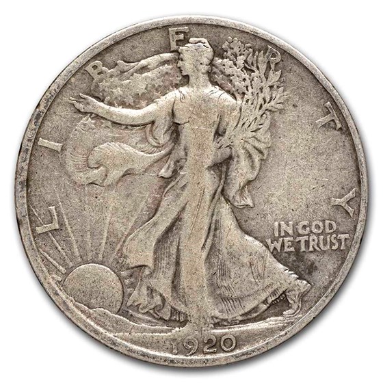 1920-S Walking Liberty Half Dollar Fine 1920-S Walking Liberty Half Dollar Fine