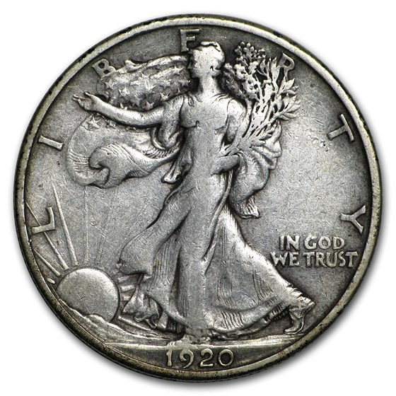 1920-S Walking Liberty Half Dollar VF 1920-S Walking Liberty Half Dollar VF