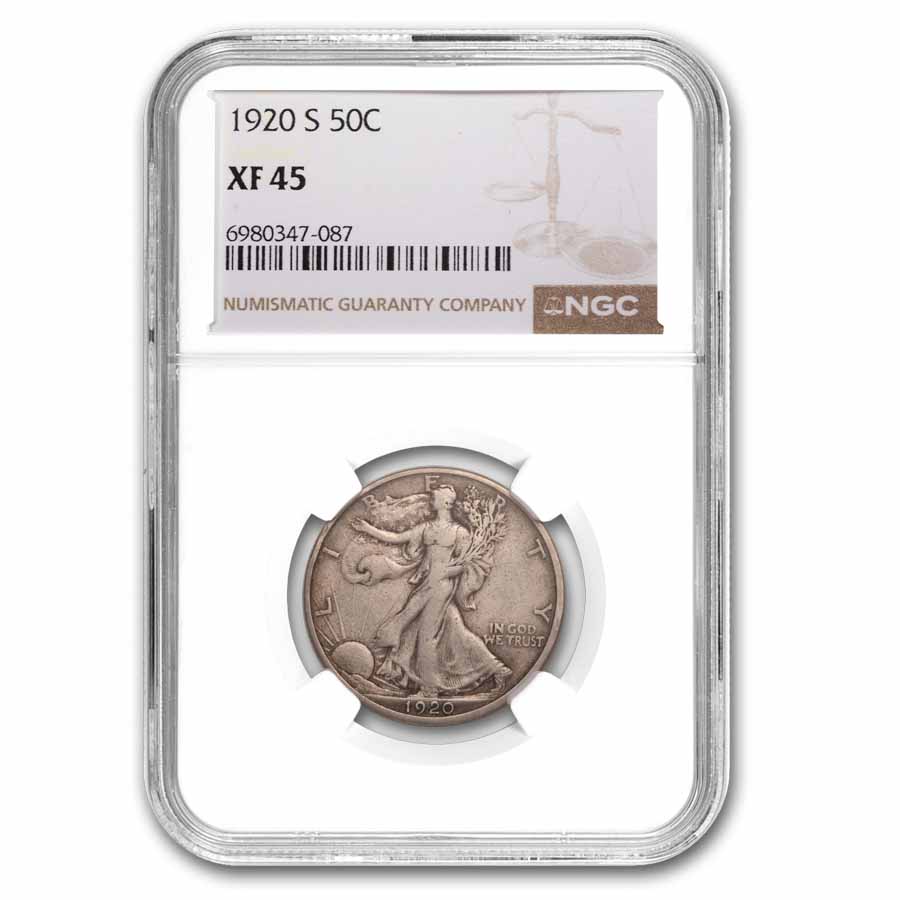 Buy 1920-S Walking Liberty Half Dollar XF-45 NGC | APMEX